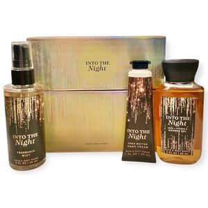 Lot 3 Bath & Body Works Into The Night Box Shower Gel Fragrance Mist Hand Cream